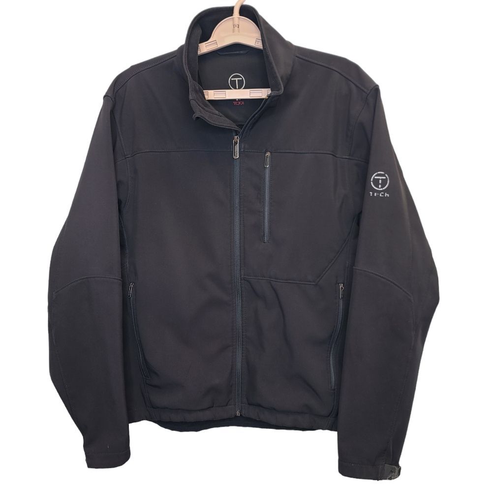 T-Tech by Tumi Mens Black Softshell Fleece Jacket M